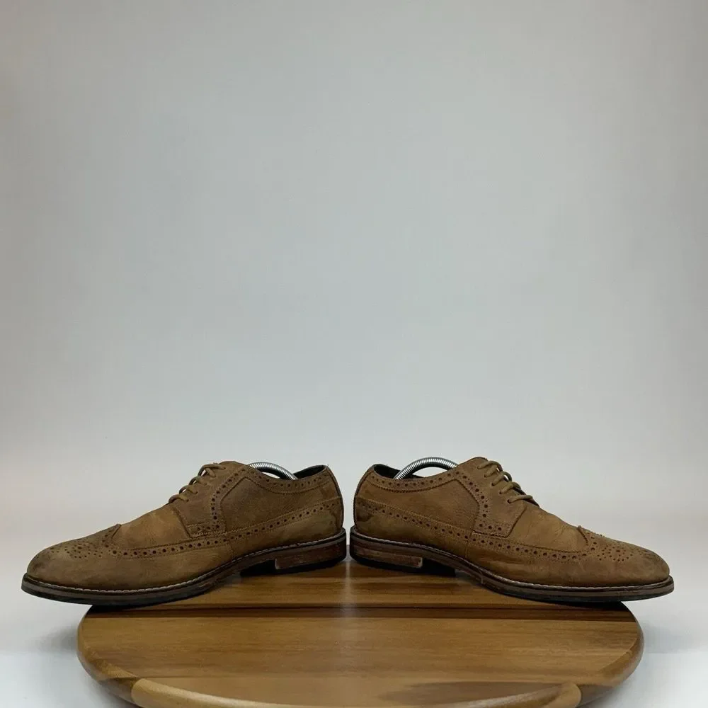 Mens Cole Haan Brown Leather Dressy‎ Comfort Wingtip Oxfords Shoes Size 10.5 M